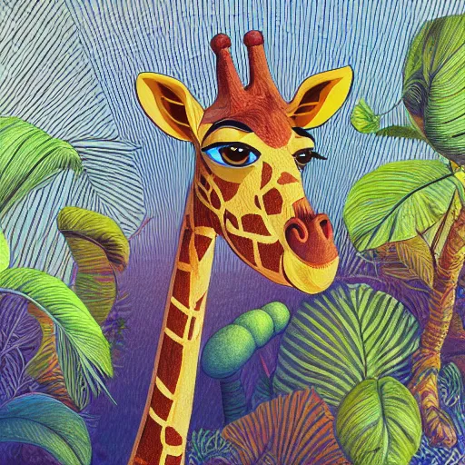 Image similar to Geoffrey the giraffe Toys”R”Us dynamic lighting, cinematic, establishing shot, extremely high detail, shining, photo realistic, cinematic lighting, intricate line drawings, 8k resolution, oil painting on canvas