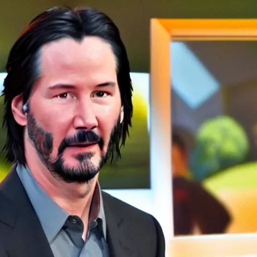 Prompt: Keanu reeves In the Pixar animation movie up 4K detailed super realistic