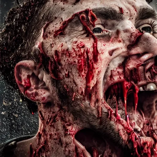 Image similar to a man, gruesome, gory, 8K highly-detailed photography