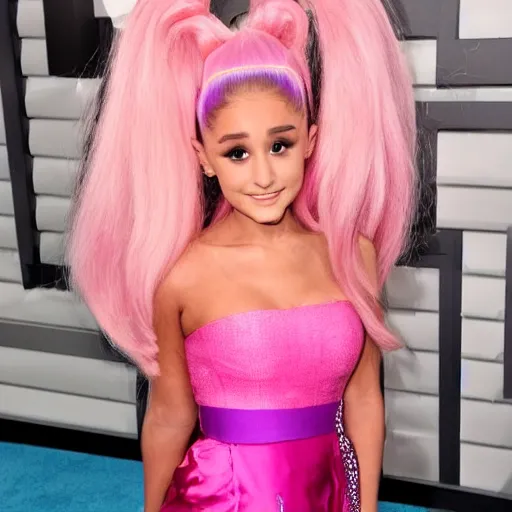 Image similar to ariana grande as a troll doll 4k