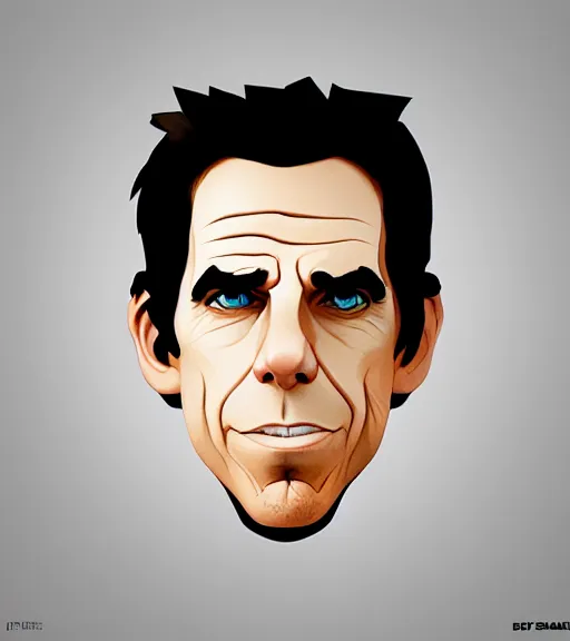 Image similar to face icon stylized minimalist bottle!! ben stiller whiskey!, loftis, cory behance hd by jesper ejsing, by rhads, makoto shinkai and lois van baarle, ilya kuvshinov, rossdraws global illumination