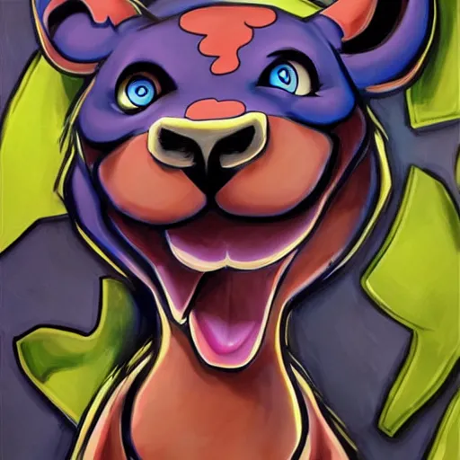 Prompt: painting by artgerm scooby doo shaggy emblem