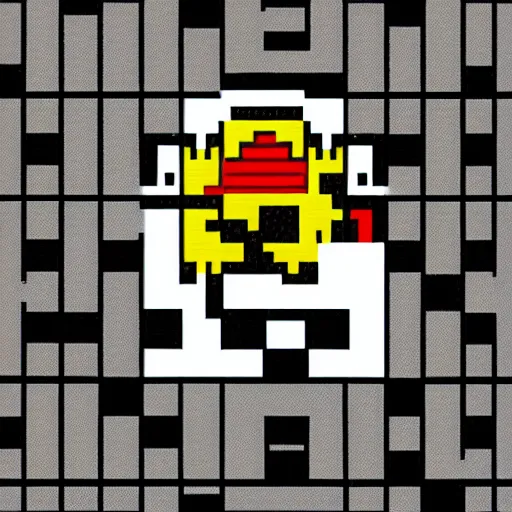 Image similar to pac man ghost, sticker, 1980, pixel art —steps 50