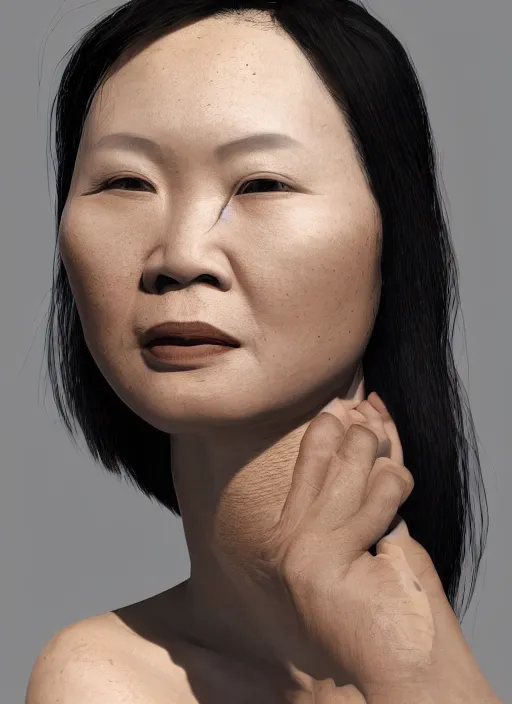 Prompt: closeup portrait of suzie wong, depth of field, zeiss lens, detailed, symmetrical, centered, fashion photoshoot, by annie leibovitz and steve mccurry, david lazar, jimmy nelsson, breathtaking, 8 k resolution, extremely detailed, beautiful, establishing shot, artistic, hyperrealistic, beautiful face, octane render