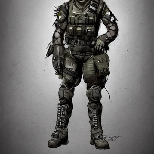 Prompt: a humanoid german shepherd beast - man in military style, he's wearing shoes, artstation, concept art, smooth, sharp foccus ilustration, artstation