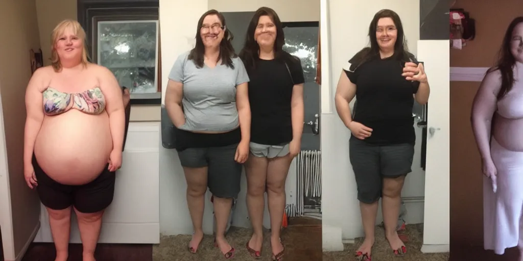 Prompt: before and after weight loss