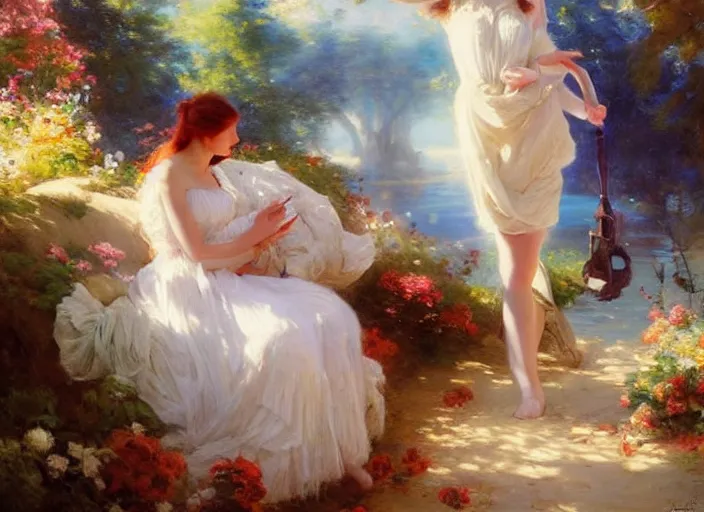 Image similar to time travel by vladimir volegov and alexander averin and pierre auguste cot and delphin enjolras and peder mørk mønsted