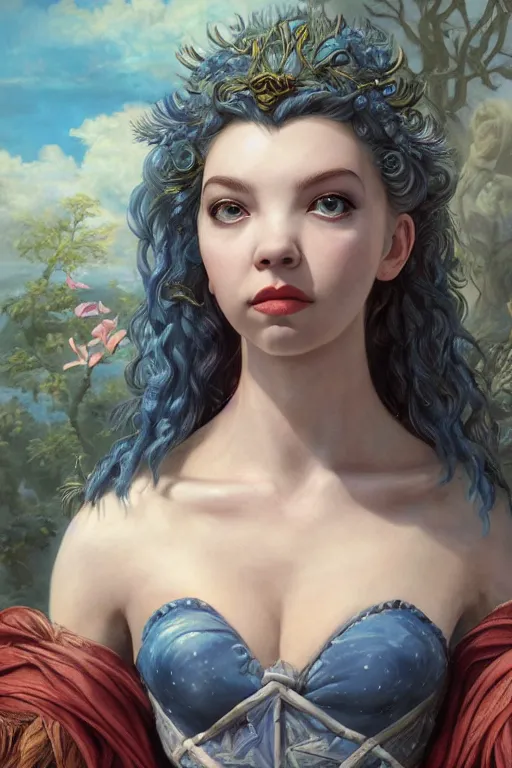 Prompt: A fantasy comic book style portrait painting of Anya Taylor-Joy, Cory Chase, hybrid, as an Atlantean Reptilian Warrior, François Boucher, Oil Painting, Mystical Valkyrie, unreal 5, DAZ, hyperrealistic, octane render, Regal, Refined, Detailed Digital Art, RPG portrait, Michael Cheval, William-Adolphe Bouguereau, Walt Disney (1937), Steampunk, dynamic lighting, Highly Detailed, Cinematic Lighting, Unreal Engine, 8k, HD