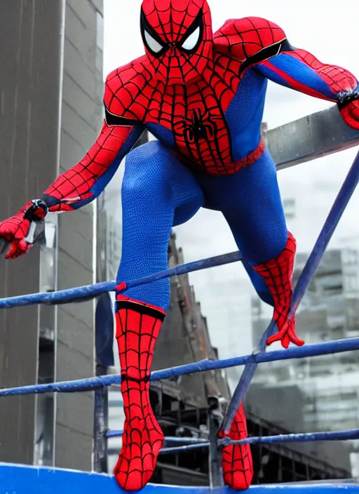 Image similar to spiderman entering entrances ramp of smackdown!