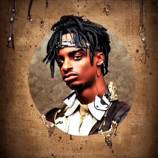 Image similar to playboi carti steampunk style digital art 4 k detailed super realistic