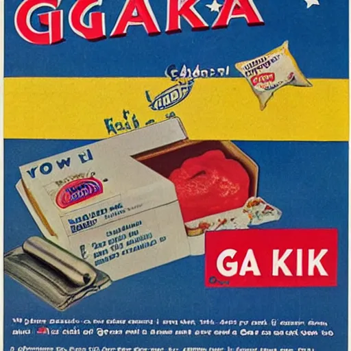 Image similar to advertisement for GAK