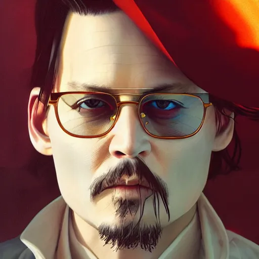 Image similar to johnny depp as a bowl of chip dip, ultra high detailed, oil painting, greg rutkowski, charlie bowater, yuumei, yanjun cheng, unreal 5, daz, hyperrealistic, octane render, rpg portrait, dynamic lighting