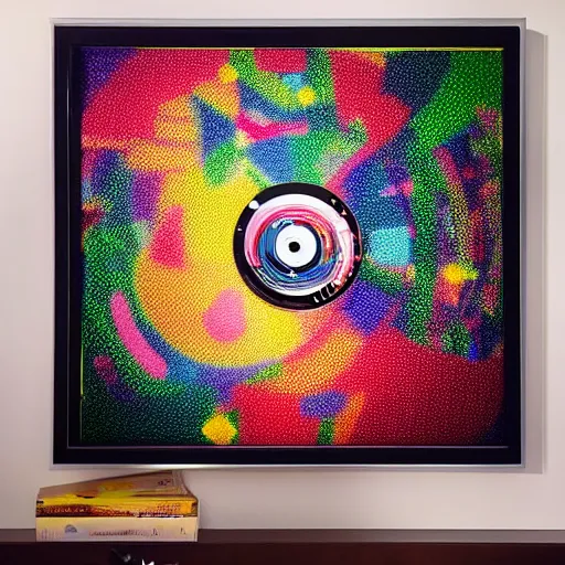 Prompt: “laserdisc abstract art”