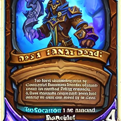 Prompt: new hearthstone card reveal