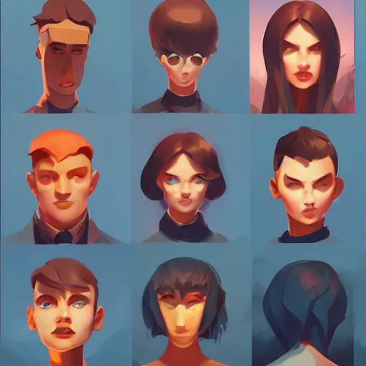 Image similar to face icon stylized minimalist megan man x, loftis, cory behance hd by jesper ejsing, by rhads, makoto shinkai and lois van baarle, ilya kuvshinov, rossdraws global illumination