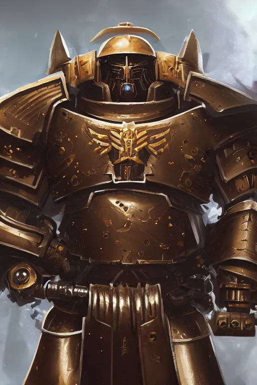 Image similar to armor portrait heros warhammer 4 0 k horus heresy fanart - the primarchs emperor by johannes helgeson animated with vfx concept artist & illustrator global illumination ray tracing hdr fanart arstation zbrush central hardmesh 8 k octane renderer comics stylized