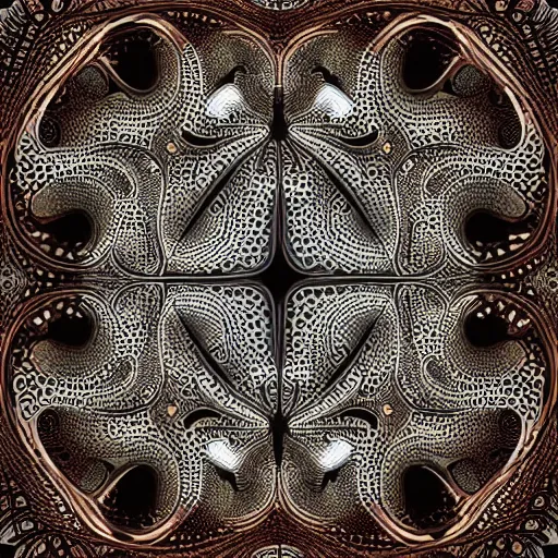 Prompt: trypophobia. detailed. intricate. fractal. visceral. bloody W-1024 H-1024