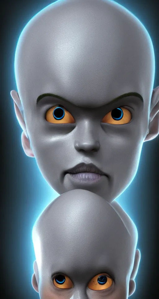 Prompt: megamind incredibly detailed photorealistic digital artwork