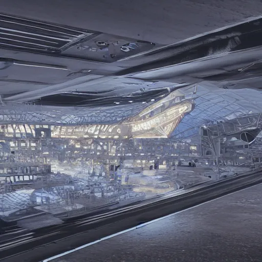 Image similar to Kazimierz Malewicz motherboard airport structure and digital billboard point cloud in the middle unreal engine 5 lumen global illumination, keyshot, octane, artstation trending, ultra high detail, ultra realistic, cinematic, 8k, 16k, in style of zaha hadid, in plastic, dark, tilt shift,