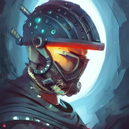 Image similar to cyberpunk viking helmet mask warrior goddess robot ninja fantasy, art gta 5 cover, official fanart behance hd artstation by jesper ejsing, by rhads, makoto shinkai and lois van baarle, ilya kuvshinov, ossdraws