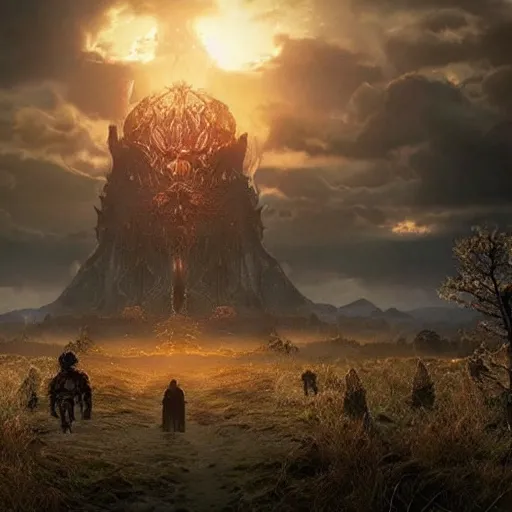 Prompt: Elden ring game real life 4K quality super realistic