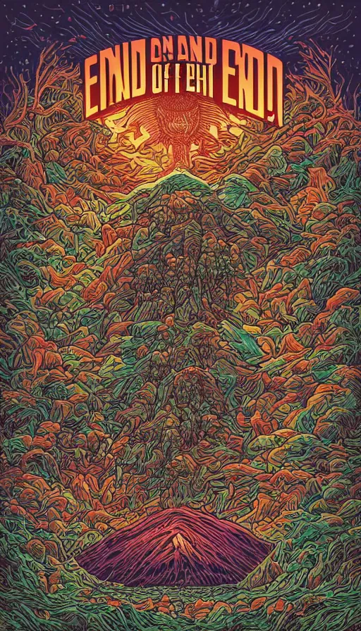 Image similar to The end of an organism, by Dan mumford,