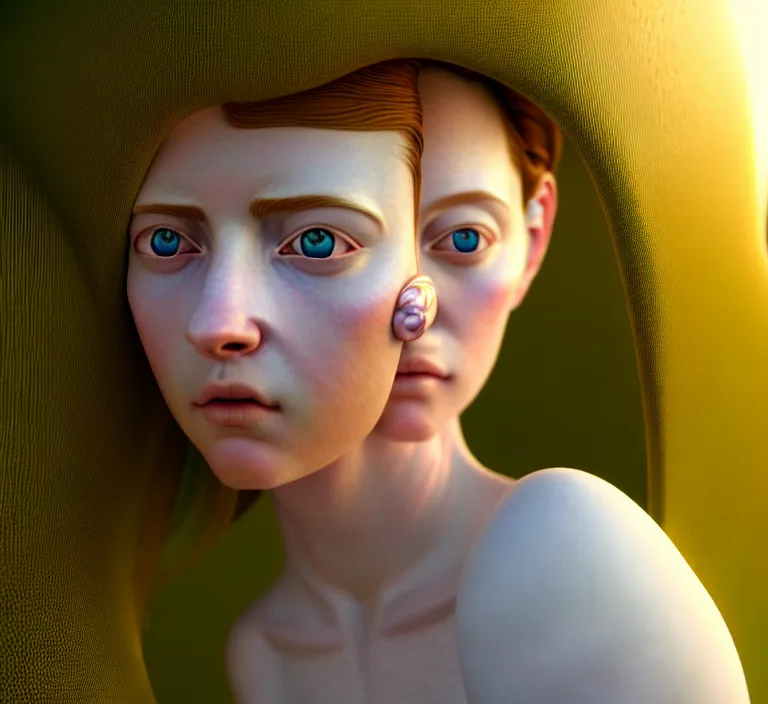 Prompt: hyperrealism photography hyperrealism concept art of highly detailed beautiful sexy ethereal white north pole girl portrait art nouveau ( fantasycore ) nature by wes anderson and hasui kawase and scott listfield fantasy style hyperrealism rendered in blender and octane render volumetric natural light