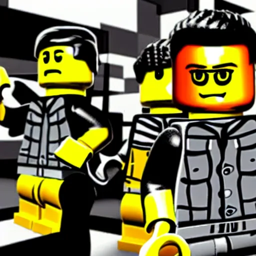 Prompt: lego linkin park concert, 3d model, hyperrealistic, dynamic lighting, dynamic reflections,