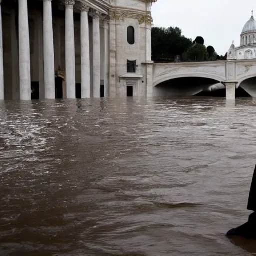 Image similar to the pope causing major floods in cities
