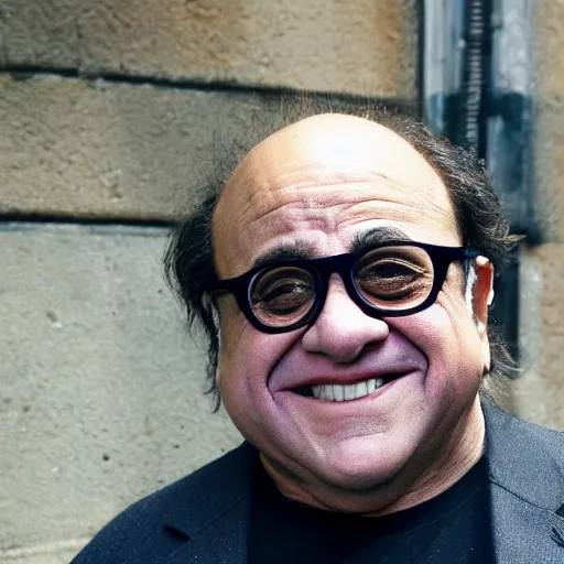 Image similar to danny devito in full body paint