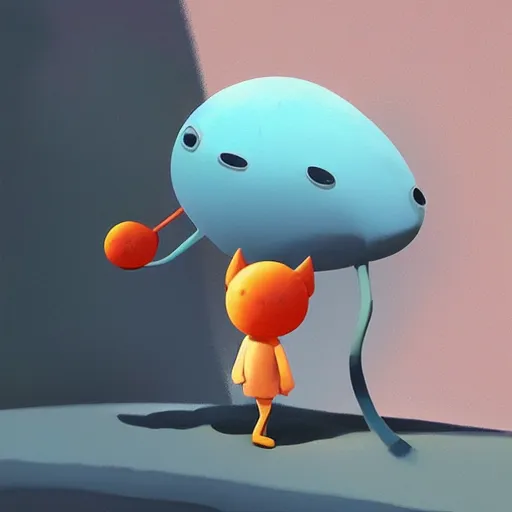 Prompt: an odd goo by goro fujita