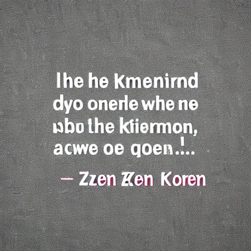 Image similar to zen koan