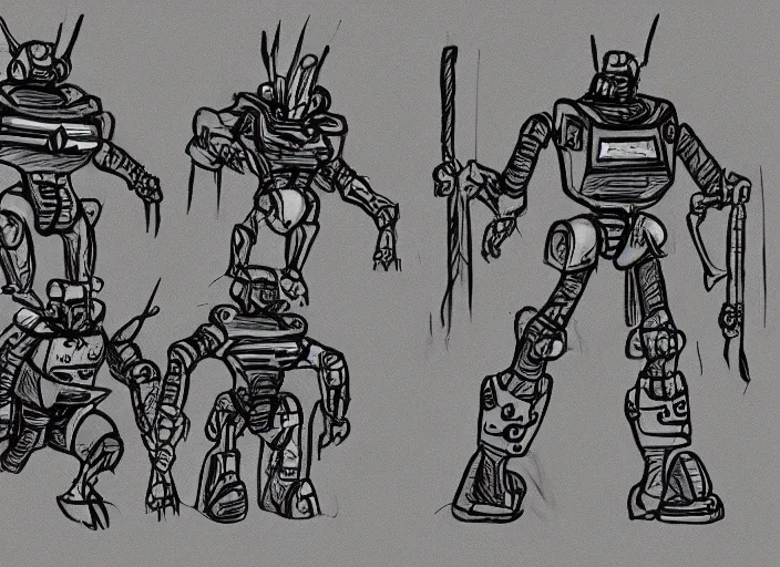 Scratch & Sketch - Robots