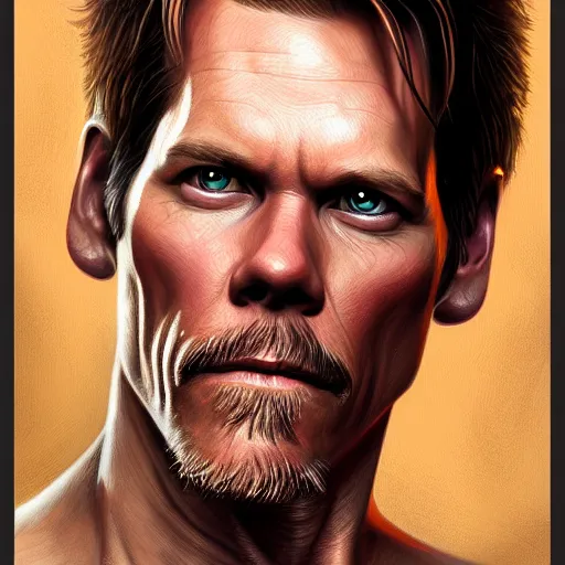 Prompt: Portrait of Kevin Bacon, D&D, fantasy, intricate, highly detailed, digital painting, trending on artstation, sharp focus, illustration, style of Stanley Artgerm
