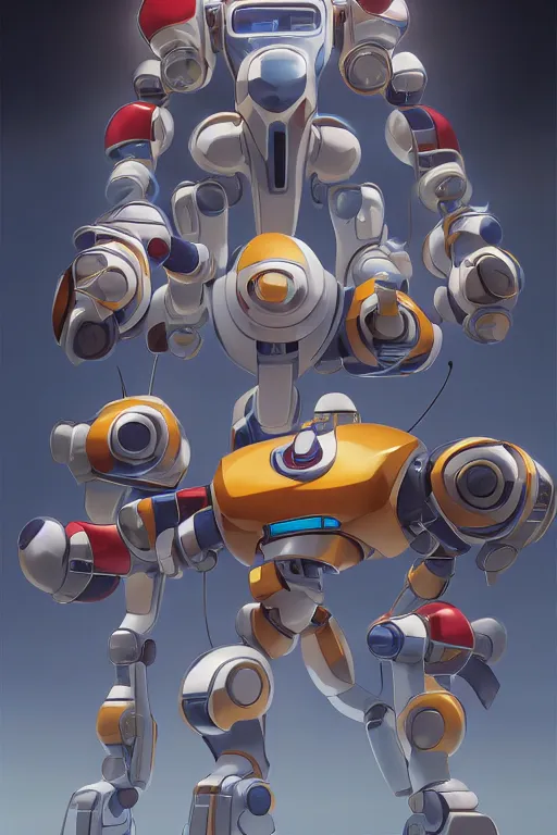 Image similar to metabots medabots medarotto medarot robot minimalist comics, behance hd by jesper ejsing, by rhads, makoto shinkai and lois van baarle, ilya kuvshinov, rossdraws global illumination ray tracing hdr radiating a glowing aura