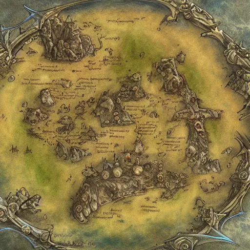 Prompt: simple fantasy map, the land of Odrua, several continents, world of Lute, by JRR Tolkien and Brian Froud, Vatican Map Room, fantasy concept painting, Magic The Gathering Art, trending on art station