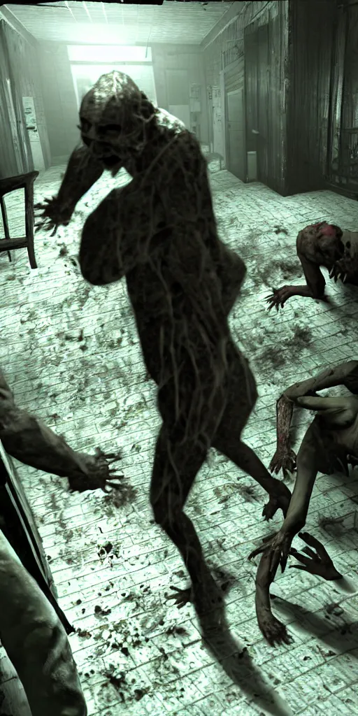 Image similar to cringe outlast horror scene game screenshot