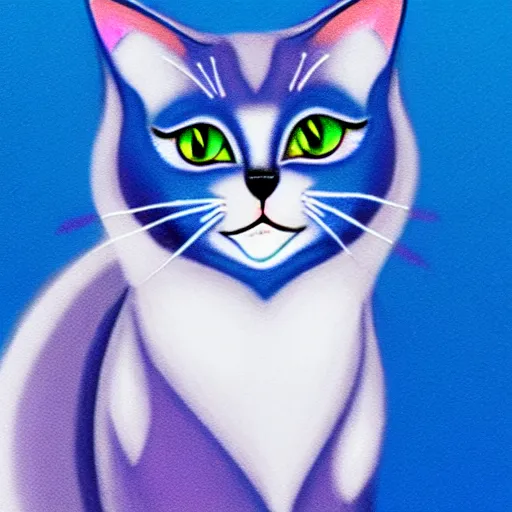 Image similar to a sapphire cat