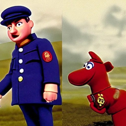 Image similar to herman goering in postman pat