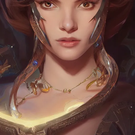 Prompt: Gerald Rivia closeup, D&D, fantasy, intricate, elegant, highly detailed, digital painting, artstation, concept art, matte, sharp focus, illustration, hearthstone, art by Artgerm and Greg Rutkowski and Alphonse Mucha