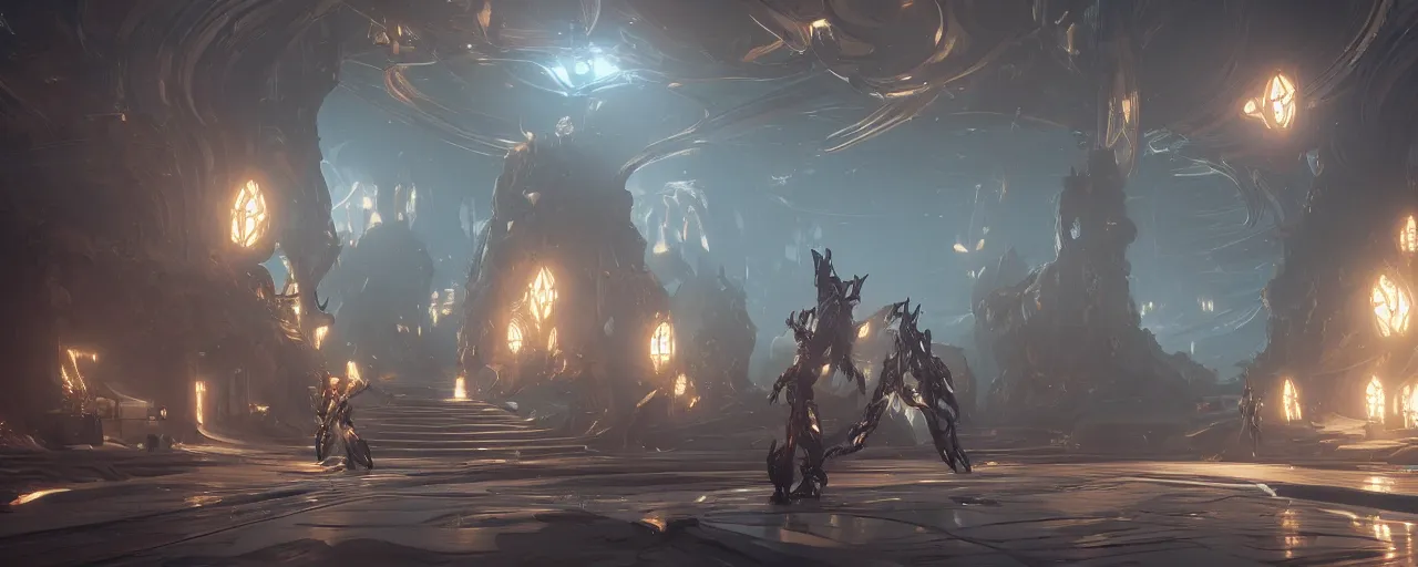 Image similar to warframe environments 8 k uhd, unreal engine, octane render in the artstyle of finnian macmanus, john park and greg rutkowski