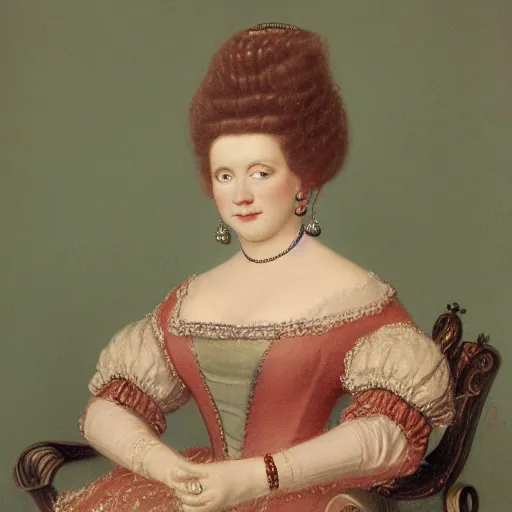 Image similar to render portrait of lady by zatzka, hans