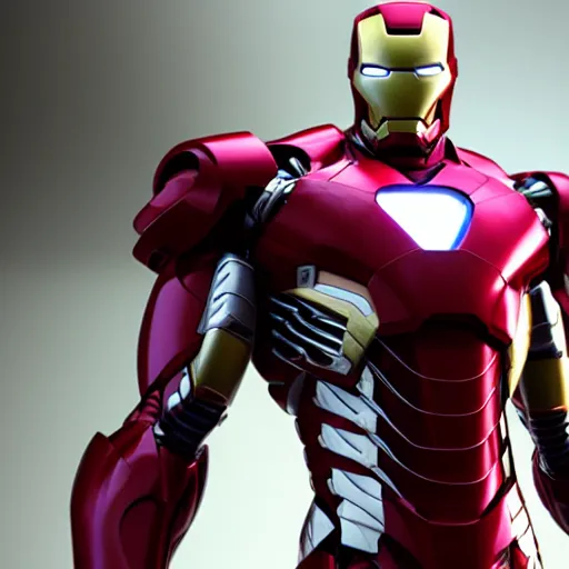 Image similar to octane rendering iron man suit , ultrarealistic