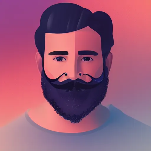 Prompt: the best male with beard and mustache profile picture of 2 0 2 5, 4 k, beautiful gorgeous digital art, trending on artstation