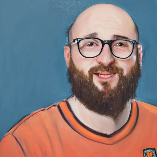 Image similar to a detailed portrait painting of joel glazer from manchester looking dumb