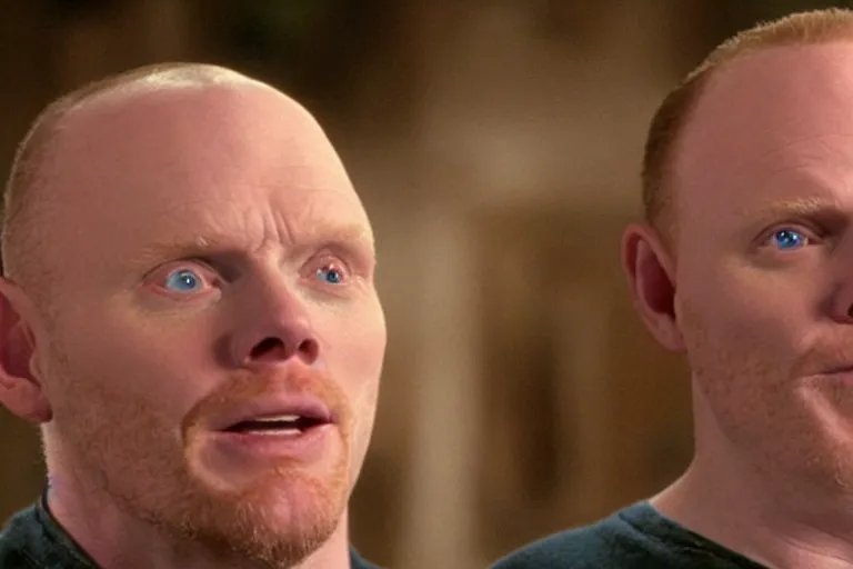 Prompt: a film still of Bill burr in the last mohican, high quality