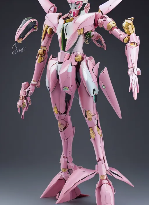 Image similar to futuristic nymphaea themed mecha waterlily upper body, sepals forming helmet, highly detailed, nymphaea, 8 k hd resolution, barbatos gundam with floral inlay, bandai box art, star wars, makoto kobayashi, frank gehry, raymond swanland