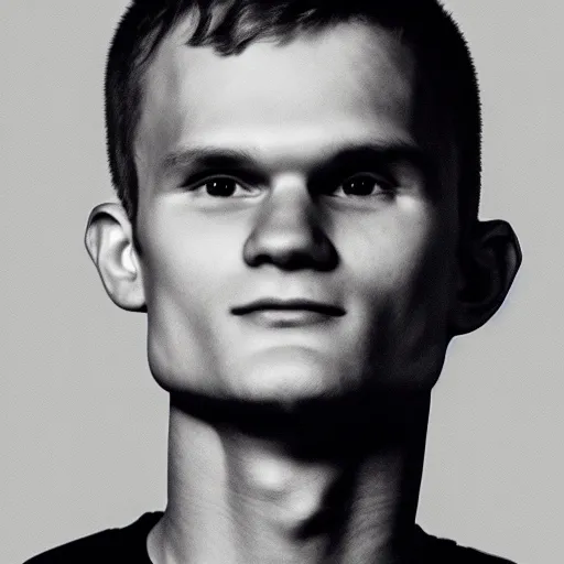 Prompt: line art vitalik buterin