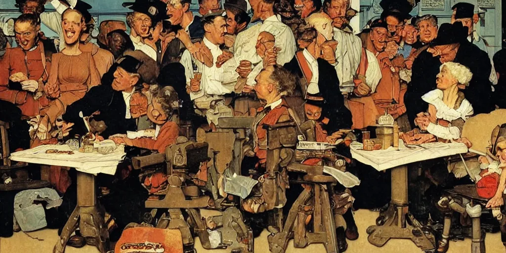 Prompt: geopolitics, by norman rockwell, dutch golden age, mix of styles, detailed, intricate, treasure planet color scheme