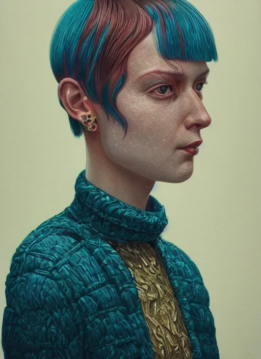 Prompt: head portrait :: by Martine Johanna and Simon Stålenhag and Chie Yoshii and Casey Weldon and wlop :: ornate, dynamic, particulate, rich colors, intricate, elegant, highly detailed, centered, artstation, smooth, sharp focus, octane render, 3d